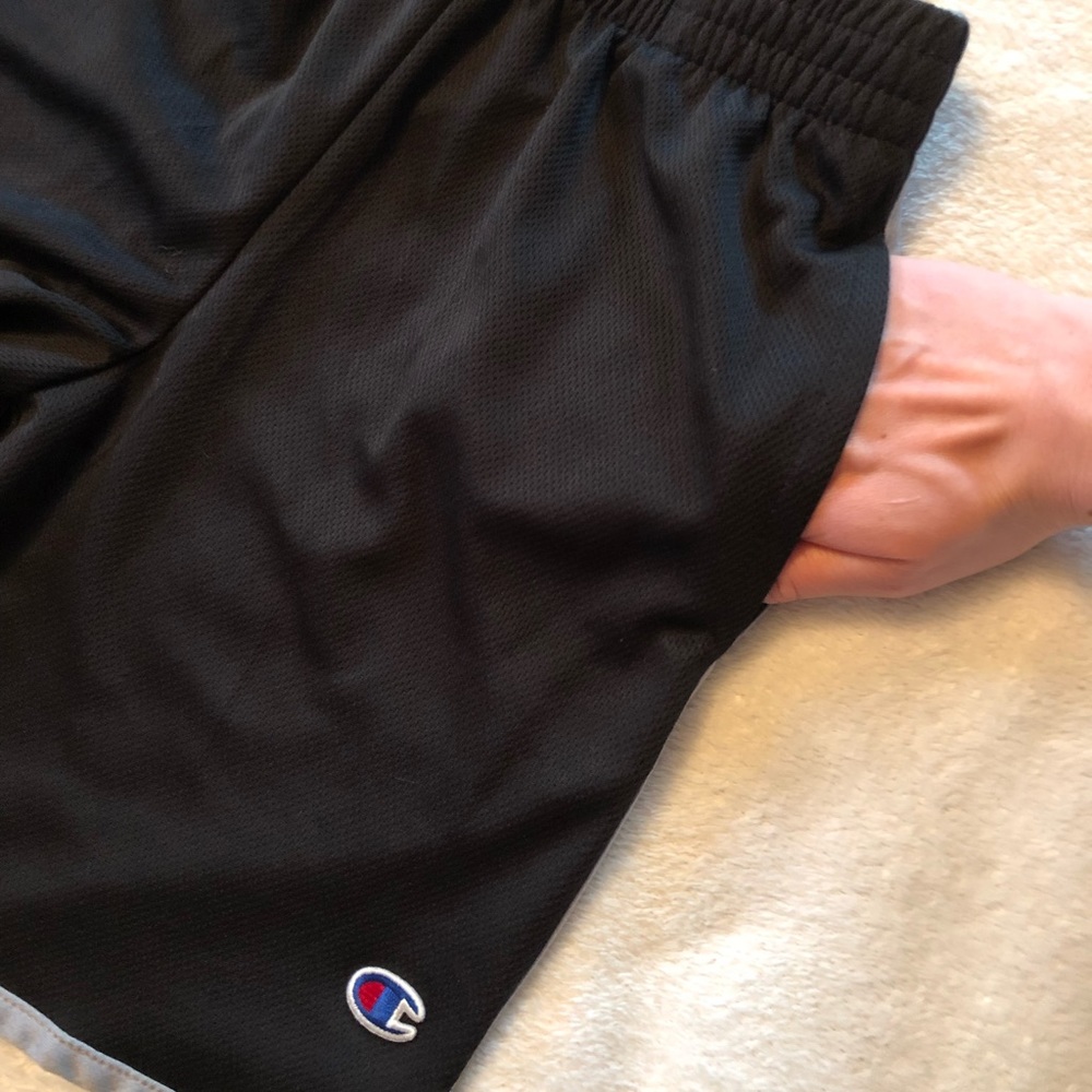Champion Black Boys Shorts Medium
